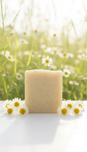 صابون بابونه مهتاب (ضد حساسیت و رفع جای جوش) | مخصوص پوست خشک و حساس