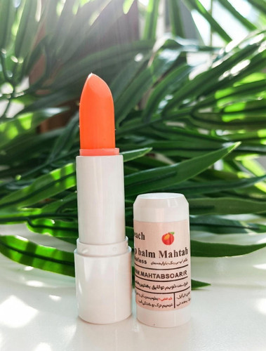 بالم لب گیاهی مهتاب هلو | درمان خشکی و ترک لب بالم لب بی رنگ