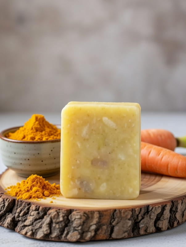 صابون هویج زردچوبه مهتاب | روشنکننده و ضد لک قوی گیاهی