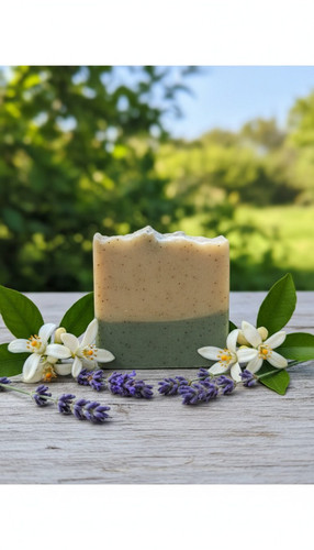 صابون ترکیبی لاوندر و بهار نارنج مهتاب (آرامبخش و جوانساز) | پاککننده عمیق آرایش