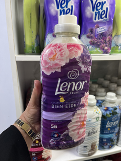 نرمکننده لباس لنور (Lenor) سری Wellbeing مدل Relax - حاوی اسانس روغنی (۵۶ بار شستشو) - ۱.۴ لیتری